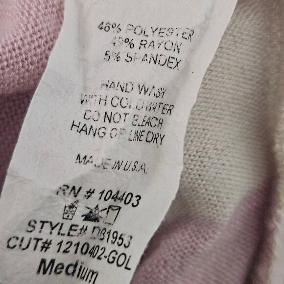 Blu Pepper Stripe Knit Sweater Size Medium - Picture 4 of 4